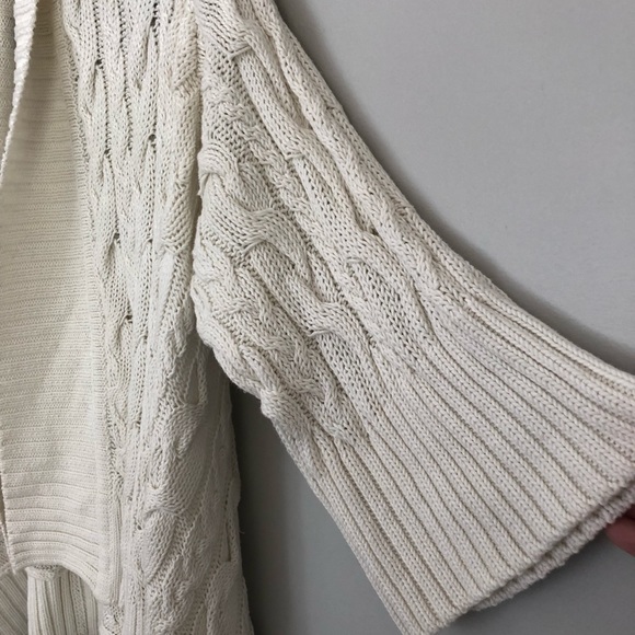 IMMA Boutique brand open front elbow sleeve cardigan sweater - Picture 2 of 5